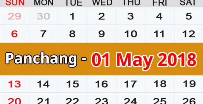 Panchang 01 May 2018