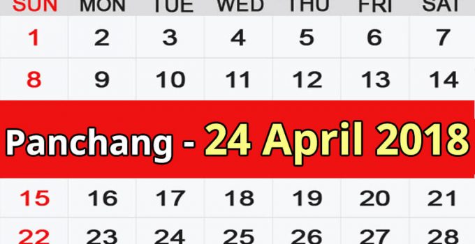 Panchang 24 April 2018