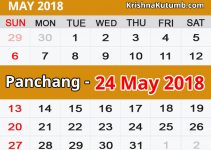 Panchang 24 May 2018