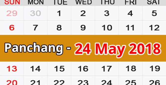 Panchang 24 May 2018